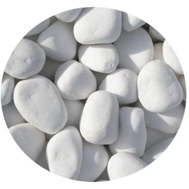 Imagem de Pedras Dolomita Branca Seixo Para 5Kg