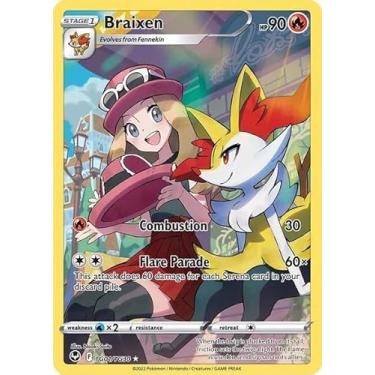 Imagem de Pokemon – Braixen TG01/TG30 – Silver Tempest – Trainer Gallery Full Art – Foil Card