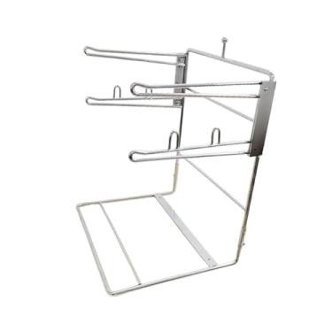 Imagem de Fenteer Rack de bolsas de camisa do porta -malas de mercearia, sacolas de supermercados de supermercados de base estável organizador de bolsa de compras de