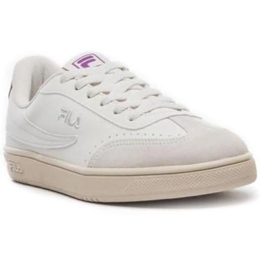 Imagem de Tênis Fila Court 80 Feminino Branco e Cinza