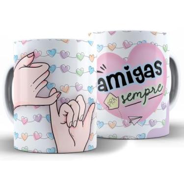 Imagem de Caneca Porcelana Amigas Sempre