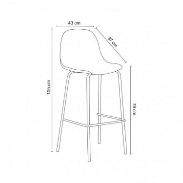 Imagem de Banqueta Vintage Tania Rivatti Preto