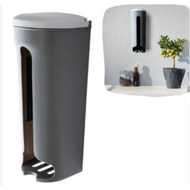 Imagem de Porta Sacola Dispenser Multiuso Suporte de Parede Puxa Saco