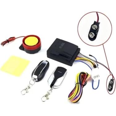 Imagem de Alarme contra roubo de motocicleta com controle remoto - 125 dB, À prova d'água, com 2 controles remotos, Ideal para motociclistas que buscam proteção antifurto avançada