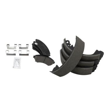 Imagem de TRQ Pastilhas de freio de cerâmica compatíveis com Chevrolet Venture 1997-2005 1997-2004 Oldsmobile Silhouette 1999-2005 Pontiac Montana 1997-1998 Trans Sport