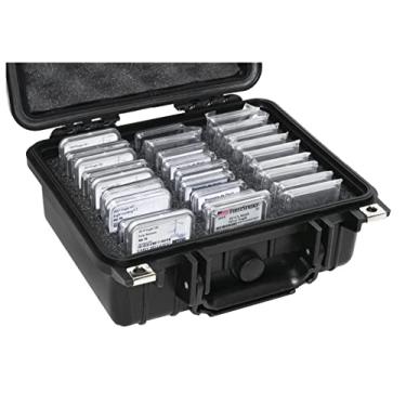 Imagem de Case Club 27-45 Graded Coin Slab Case - Slotted Foam Separates Slabs - Fits PCGS, NGC & More - Travel Holder Case for Storage, Transport, & Organization of Coin Collection - Hard Shell Plastic Case