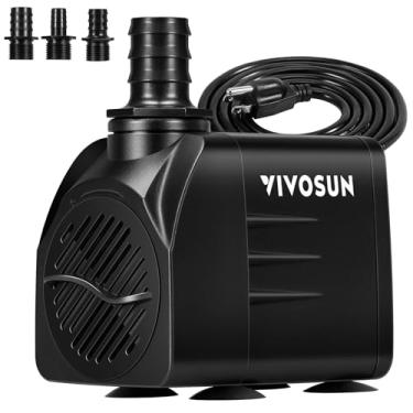 Imagem de VIVOSUN Bomba de água submersível de 660 GPH, bomba de aquário de 2500L/H 35 W, bomba de fonte ultra silenciosa com elevação de 2,5 m para tanque de peixes, lagoa, aquário, estátua, hidroponia