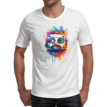 Imagem de Camiseta Unissex Fita K7 Watercolor Arte - Alearts, M