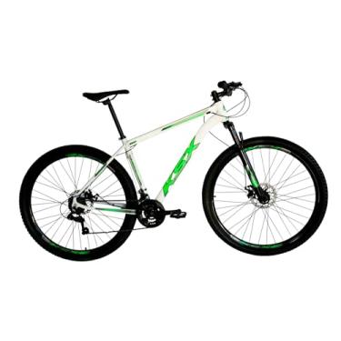 Imagem de Bicicleta Bike Aro 29 KSX E KSW XLT 200 MTB Alumínio 24V Marchas Rapid Fire - Cabeamento Superior Interno (BRANCA BRILHO (ADS VERDE), 21)
