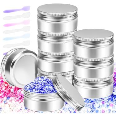 Imagem de MotBach Pacote com 6 frascos de lata de 170 g, latas de metal de 180 ml, recipientes de lata de alumínio de 170 g com tampa de parafuso para barras de loção, especiarias, pomada, bálsamos, bálsamo