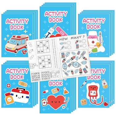 Imagem de Bulk Medical Activity Books for Kids - 24Pcs Medical Mini Games Coloring Book Set Doctor Nurse Theme Coloring Booklet Include Mazes Word Search Word Scramble Games for Classroom DIY Art Medical