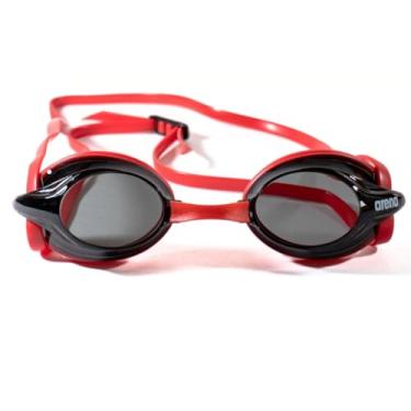 Imagem de Óculos De Natação Arena Drive 3 Silicone Confortável Antiembaçante Anti Fog Proteção Solar UV Narigueira Ajustável Treino Fitness Unissex Adulto Jovem Juvenil Profissional (Vermelho)