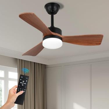 Imagem de diisunbihuo Ventiladores De Teto 36" Com Luzes E Controle Remoto, Ventilador Perfil Baixo Montagem Embutida, Motor Cc Reversível Silencioso Dimmer Para Sala Jantar, Quarto Corredor