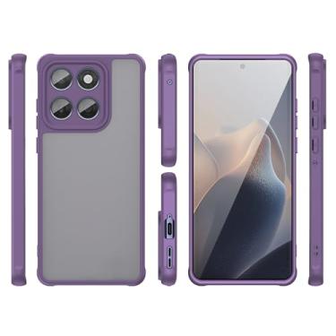 Imagem de Capa compatível com Motorola Edge 60 Fusion, compatível com Motorola Edge 60 Fusion XT2503-4 Capa protetora antiqueda e absorção de choque, roxa