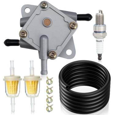 Imagem de AloneGoer Vela de ignição da linha de combustível da bomba de combustível 72021-G01 compatível com carrinhos de golfe EZGO 295cc e 350cc TXT & Medalhista modelos de 4 ciclos 1994-UP