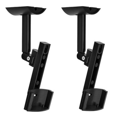 Imagem de SZZCNOX Suporte de parede Soundbar para alto-falantes satélites Harman Kardon HKTS 20/BQ 30/BQ 60/BQ 65 SATS TS30 TS20 TS60, suporte de teto flutuante de áudio e suporte de parede para até 13,6 kg (2