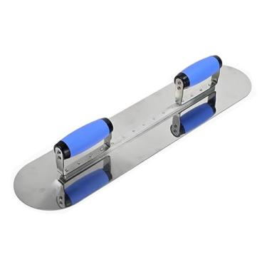 Imagem de Ｂｅｓｇａ Desempenadeira de gesso com cabo duplo e cabo grande, ferramenta para concreto, ferramenta para revestimento de piscinas e concreto, 20in Double Round