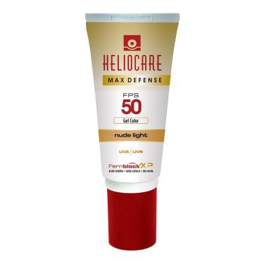 Imagem de Protetor Solar Heliocare Max Defense Gel Color Nude Light FPS 50 Gel Creme com Efeito de Base com 50g