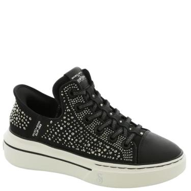 Imagem de Skechers Tênis feminino Dogg: Snoop One-Rhine-Stoned Hands Free Slip-ins, Preto, 35