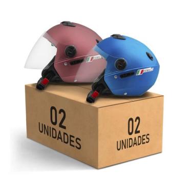 Imagem de Kit 2 Capacete Aberto New Atomic Elite Masculino Feminino Pro Tork, RO