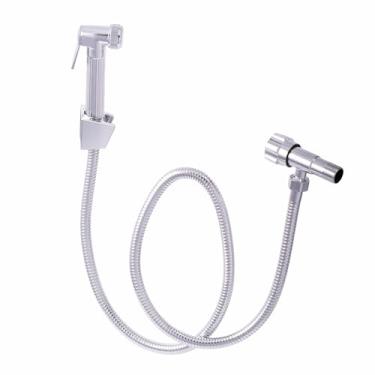 Imagem de TKLA Ducha Higiênica de Metal Aço Inox Completa Cor Cromada Duchinha Chuveirinho