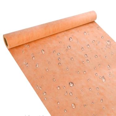 Imagem de Membrana impermeável para chuveiro, 1 m x 10 m banda de revestimento de membrana impermeabilizante para banheiro, cozinha, saunas e áreas úmidas, fita de costura de desacoplamento de parede de azulejo