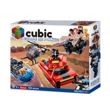 Imagem de Blocos de montar Cidade Policial 460 Peças Multikids - BR1334OUT [Remanufaturado] BR1334OUT