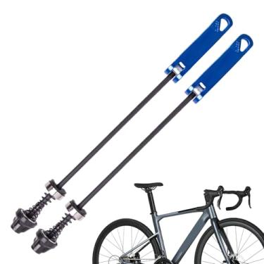 Imagem de Eixo de Liberação Rápida para Bicicleta - Jogo de Alavancas Liberação Rápida para Roda Dianteira e Traseira - Alavanca Precisão Peças Ciclismo Mudança Pneus, Viagem na Estrada, Tourin
