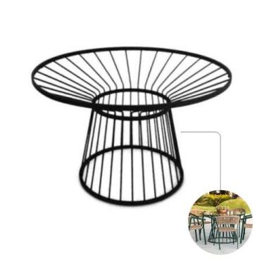 Imagem de Mesa Alumínio Piscina Jardim Cozinha Tampo de Vidro ou Madeira - Nossa