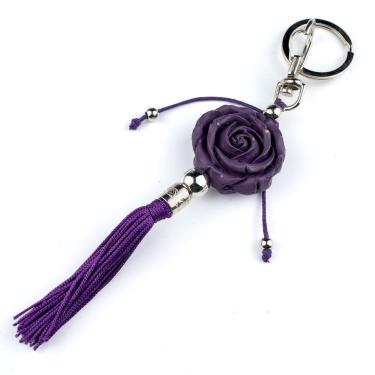 Imagem de Chaveiro Rosa Orixás em Murano 16 cm Umbanda Candomblé