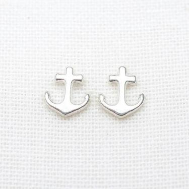 Imagem de Brinco ancora segundo furo prata 925 - NEW PRATA