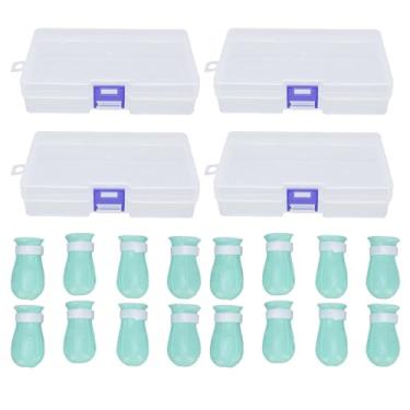 Imagem de Diydeg Capas de Pés de Gato de Silicone, 16pcs Reutilizáveis de Silicone de Gato Protetor de Gato Botas de Gato Anti -arranhão Protetores Confortáveis Sapatos de Garra para Tomar Banho