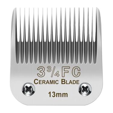 Imagem de Lâminas de substituição removíveis para animais de estimação de 3-3/4FC compatíveis com A*dis Pet Clipper/Oster A5/W*AHL KM Series Dog Clipper, lâmina de cerâmica destacável, comprimento de corte de