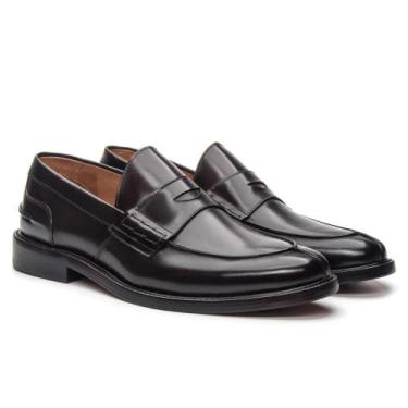Imagem de Sapato Social Loafer Feminino Couro Estilo Conforto - Jacometti, Café,