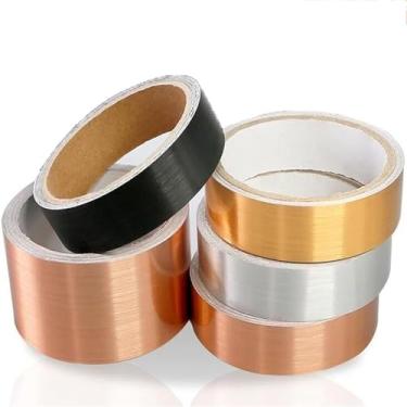 Imagem de Borda De Parede De Ouro Rosa Guarnição De Papel De Parede Autoadesivo Tira Moldura De Porta De Teto Linha Wai Decoração De Interiores Fácil De Aplicar, Rose Gold, 10M(L) x5CM(W)