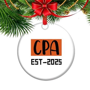 Imagem de Ornamento de formatura CPA 2025 - presente de contador para novo CPAS, lembrança de realização de exame CPA, para ele/ela