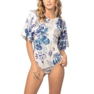 Imagem de Body Alborg Manga Godê DeMillus 98029 Sem Bojo Sem Aro Microfibra Elás