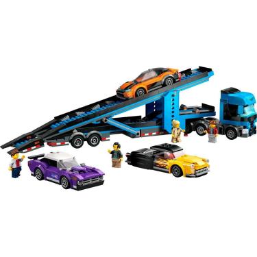 Imagem de Bloco de Montar - City – Caminhão Cegonha com Carros Esportivos – 998 peças - LEGO