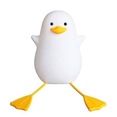 Imagem de Luminária De Silicone Noturna Recarregável Toque Cores Pato