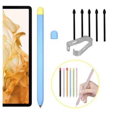 Imagem de Capa Antiderrapante + Pontas Extras Para S-Pen Galaxy Tab S8