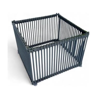 Imagem de Cercado Pet para Cachorros e Gatos Cercadinho Portátil Dobrável Resistente e Seguro Módulos Expansíveis (Preto, 40cm, 6)