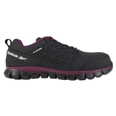 Imagem de Reebok Work Sublite Cushion Work EXOFUSE Composite Toe feminino Oxford, Preto-ameixa, 34