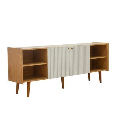 Imagem de Rack para Tv Genialflex Branco Laca Brilho  100% Mdf