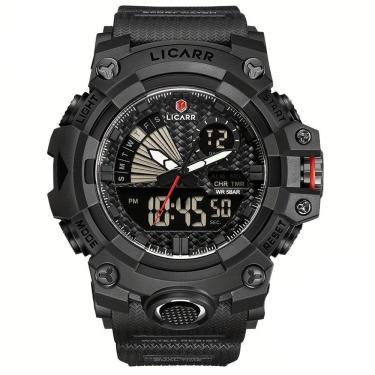 Imagem de Relógio Licarr Top Luxury - Cronômetro à Prova D'água, Quartzo 9532 Preto