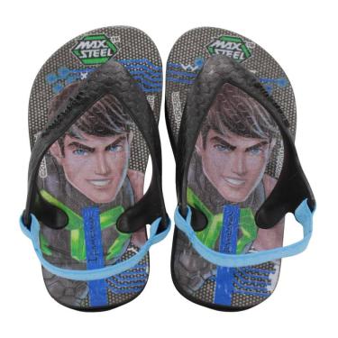 Imagem de Chinelo Bebê Ipanema 26349 Max Steel Preto e Azul