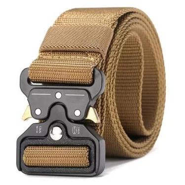 Imagem de Cinto Tático Estilo Militar Masculina Feminino com Fivela de Metal Eng