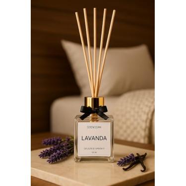 Imagem de Difusor de Ambiente Varetas Premium 100ml - Aromatizador em Vidro com 5 Varetas - Essência Elegante e Duradoura para Casa, Sala, Banheiro, Lavabo, Quarto e Escritório (Lavanda)