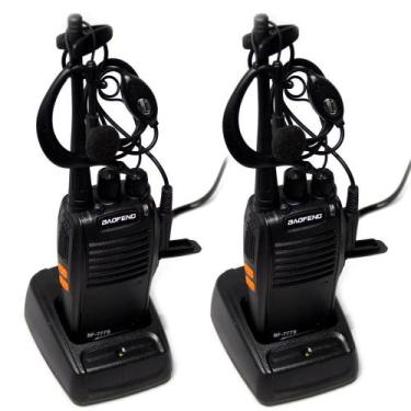 Imagem de Kit 4 Radios Comunicador Walk Talk Baofeng Bf-777s + Fone