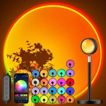 Imagem de Projetor de lâmpada Sunset Madoury com controle de aplicativo multicol
