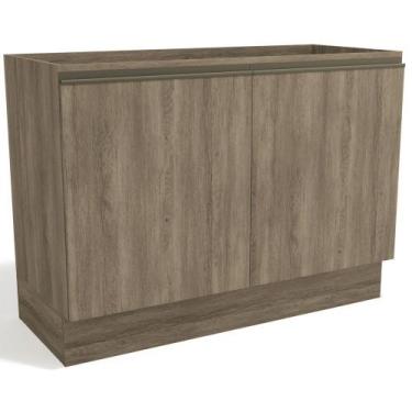 Imagem de Armário de Cozinha Balcão de Pia 1,20m 2 portas G745 Maxxi Nogal Kappe